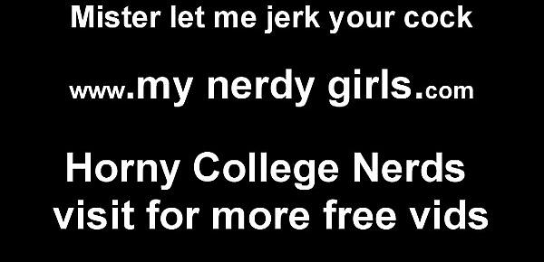  Nerdy girls get really horny too you know JOI